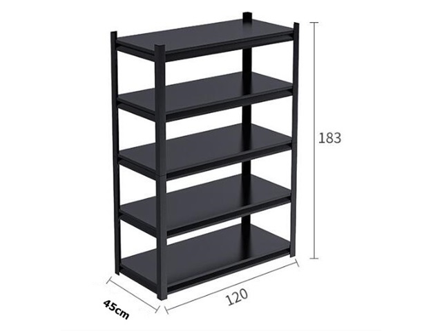 5 Layer Shelf Storage Kitchen Garage Shelving Rack 120x45x183cm - Click Image to Close